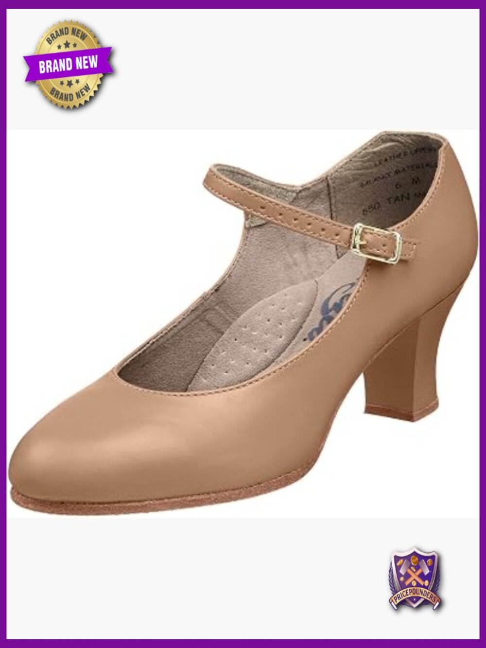 2 inch Heel Dance Shoes Character Shoe Non Slip Leather Sole